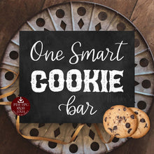 One Smart Cookie Bar Sign Chalkboard, PRINTABLE Graduation Party Decor