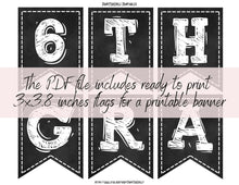 First Day Of 6th Grade Banner PRINTABLE