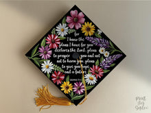 For I Know the Plans I Have for You, Grad Cap Topper Printable, Bible Verse Graduation Cap Decor, Jeremiah 29:11