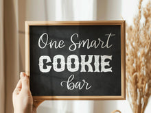 One Smart Cookie Bar Sign Chalkboard, PRINTABLE Graduation Party Decor