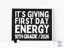 Funny First Day of 10th Grade Sign Printable, Back to School Sign, Clean + Chalkboard 1st Day Tenth Grade Poster for Boy or Girl
