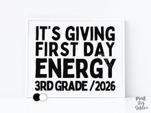 Funny First Day of 3rd Grade Sign Printable, Back to School Sign, Clean + Chalkboard 1st Day Third Grade Poster for Boy or Girl