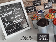 A Sweet Ending To A New Beginning Sign PRINTABLE Graduation Party Decorations