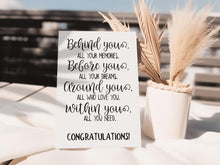 Graduation Card Her Him Gift Printable Behind You All Your Memories