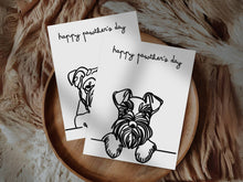 Dog Dad Card Happy Fathers Day Gift Printable Cute Greeting Pawthers