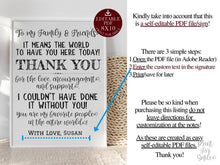 PRINTABLE Graduation Thank You Sign, Party Decorations Personalizable DIY, To My Family And Friends