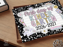 First Day Of Kindergarten Sign Pastel PRINTABLE, First Day Of School Sign For Girl 1st Day Photo Prop