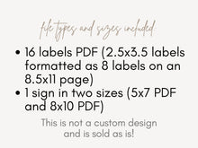 Graduation Candy Bar Sign Labels Party Decorations PRINTABLE