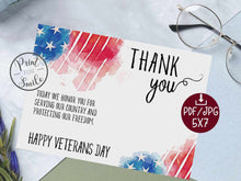 Veterans Day Card PRINTABLE
