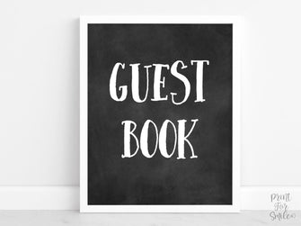 Graduation Guest Book Sign, PRINTABLE Graduation Decor, Grad Party Decorations, Chalkboard Graduation Sign