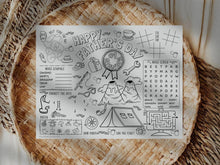 Fathers Day Coloring Page Grandpa Placemat PRINTABLE Activity Sheet