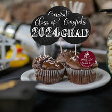 Graduation Cupcake Toppers 2024 PRINTABLE Chalkboard