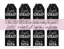 Graduation Gift Tags 2024 PRINTABLE Chalkboard