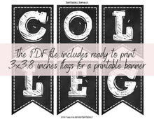 First Day Of College Banner PRINTABLE
