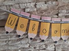 Welcome Back To School Banner Pencil PRINTABLE