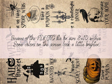 Halloween Bucket List PRINTABLE Decor Sign Print Poster