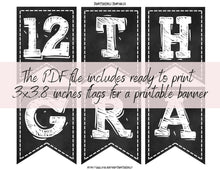 First Day Of 12th Grade Banner PRINTABLE