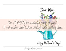 Happy Mother's Day Card, Printable Mother's Day Card