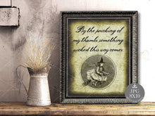 By The Pricking Of My Thumbs Something Wicked This Way Comes Halloween Print Halloween Decor Wall Art PRINTABLE