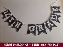 First Day Of 12th Grade Banner PRINTABLE