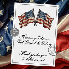 Veterans Day Card PRINTABLE Thank A Veteran