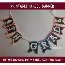 First Day Of 4th Grade Banner PRINTABLE