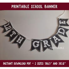 First Day Of 12th Grade Banner PRINTABLE