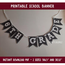 First Day Of 6th Grade Banner PRINTABLE