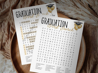 Graduation Word Search Game Printable College Graduation Party Class Of 2025