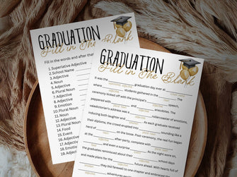 Graduation Game Fill In The Blank Printable College Graduation Party Class Of 2025