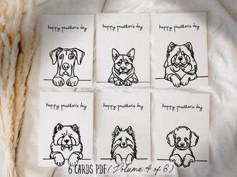 Printable Happy Pawthers Day Card  Dog Dad Gift