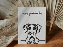 Printable Happy Pawthers Day Card  Dog Dad Gift