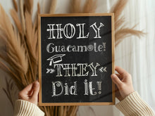 Holy Guacamole They Did It Sign Printable Graduation Party Decorations Fiesta