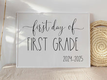 First Day Of First Grade Sign 1st Grade PRINTABLE Back To School Sign Photo Prop