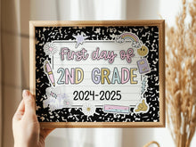 First Day Of Second Grade Sign Pastel PRINTABLE, First Day Of 2nd Grade, First Day Of School Sign For Girl 1st Day Photo Prop