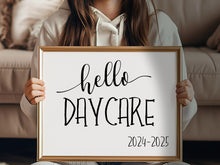 Hello Daycare Sign, First Day Of Daycare, PRINTABLE, Instant Download