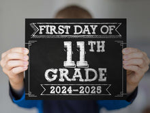 First Day Of 11th Grade Sign PRINTABLE School Sign 1st Chalkboard Class Of 2026