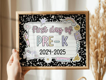 First Day Of Pre-K Sign Pastel PRINTABLE, First Day Of School Sign For Girl 1st Day Photo Prop