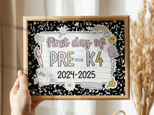 First Day Of Pre-K4 Sign Pastel PRINTABLE, First Day Of School Sign For Girl 1st Day Photo Prop