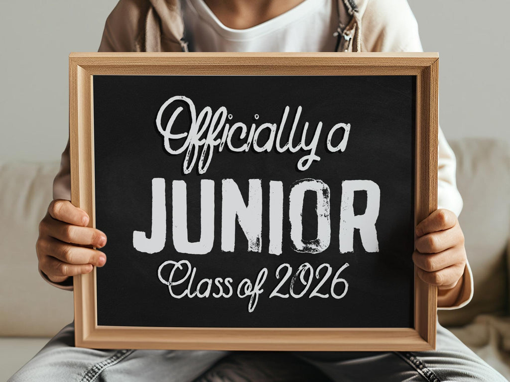 First Day Of Junior Year Sign Class Of 2026, Chalkboard 11th Grade Sig