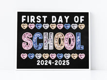 First Day Of School PRINTABLE Sign Chalkboard Back To School Sign Photo Prop Instant Download