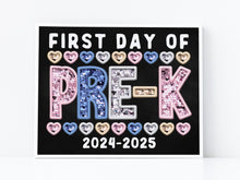 First Day Of Pre K PRINTABLE Sign Chalkboard PreK Back To School Sign Photo Prop Instant Download