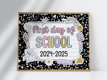 First Day Of School Sign Pastel PRINTABLE Sign For Girl 1st Day Of School Photo Prop