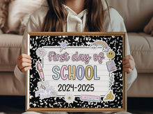 First Day Of School Sign Pastel PRINTABLE Sign For Girl 1st Day Of School Photo Prop