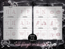 Pink Happy Halloween Banner PRINTABLE Pinkoween Decor In Watercolor Style