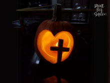 Christian Pumpkin Carving Stencil, Jesus Template, Faith Pattern Halloween PRINTABLE