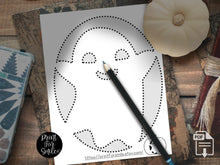 Cute Ghost Pumpkin Carving Stencil Template Pattern Halloween PRINTABLE
