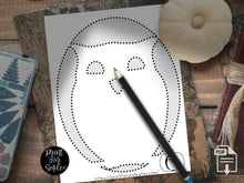 Cute Owl Pumpkin Carving Stencil Template Pattern Halloween PRINTABLE