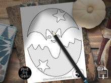 Cute Bat Pumpkin Carving Stencil Template Pattern Halloween PRINTABLE