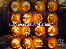 Cute Moon And Stars Pumpkin Carving Stencil Template Pattern Halloween PRINTABLE